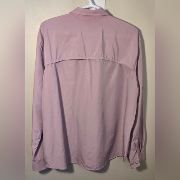 Eddie Bauer Pink Button-Up Shirt Womans XL - Picture 2 of 5